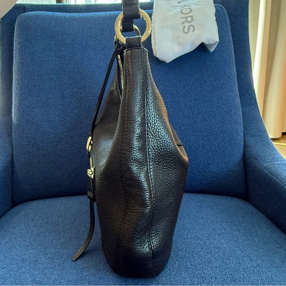 SALE_Michael Kors Black Pebble Leather Hobo Soft & Supple Exc. Cond! Not Outlet - Picture 8 of 13
